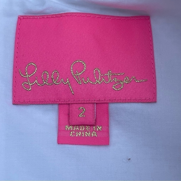 LILLY PULITZER MAISIE Pique Shift Dress White SZ 2 Preppy, Old Money, Easter - Picture 11 of 15